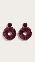 Velvet Plum statement earrings