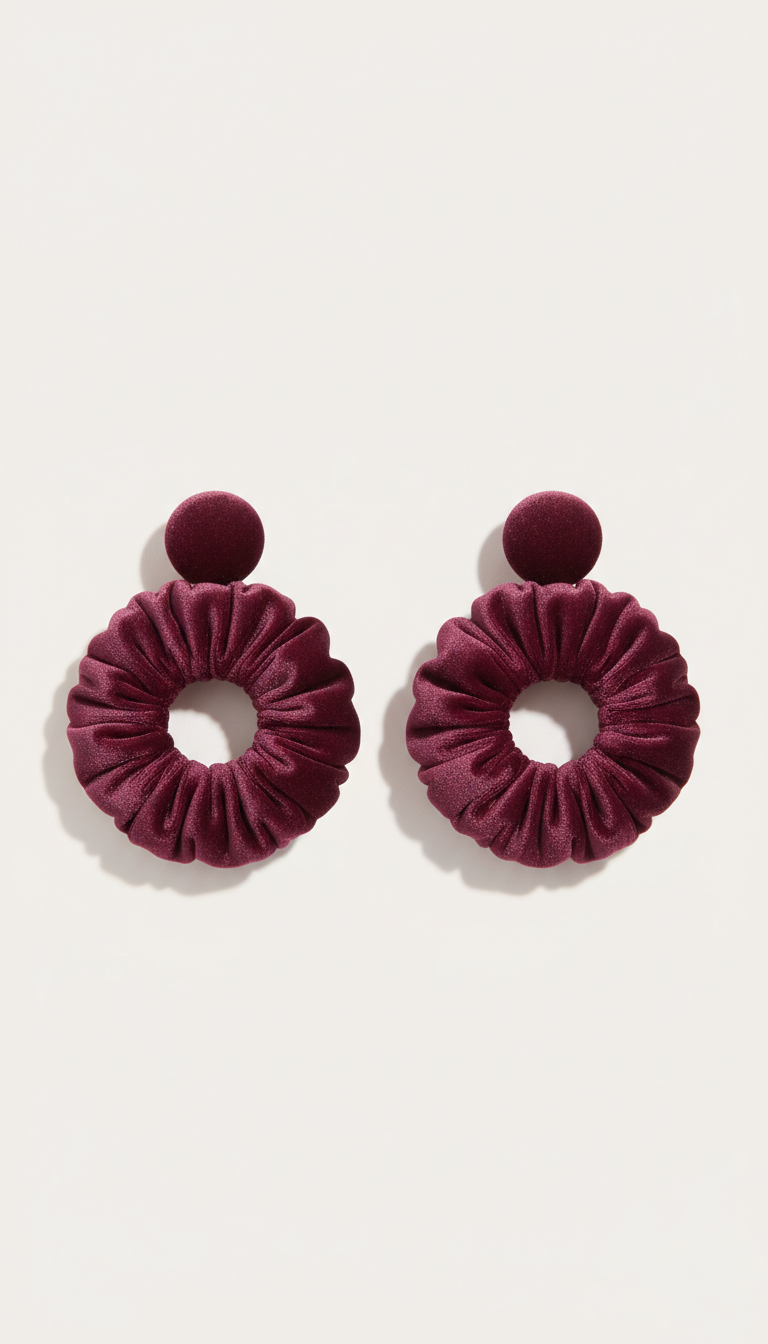 Velvet Plum statement earrings