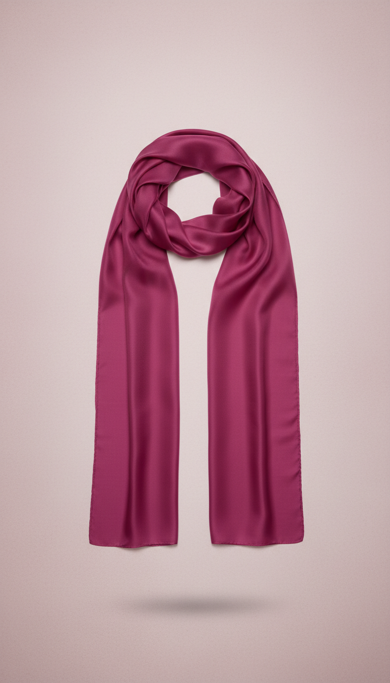 Passion Pink silk scarf