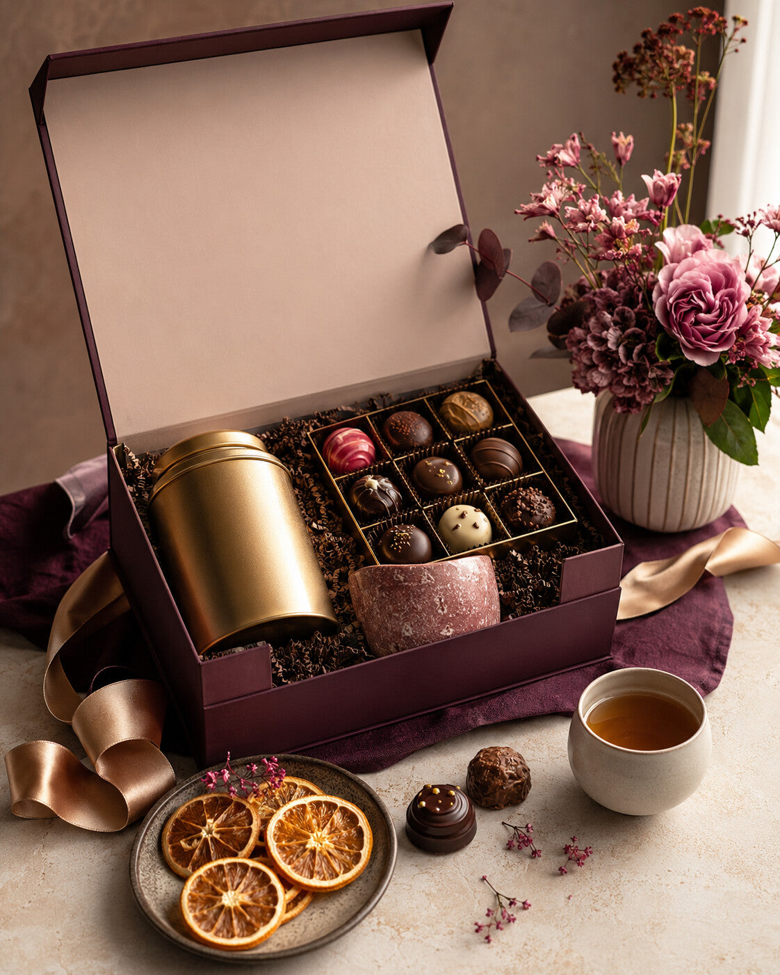 HavaPassion gourmet chocolates, tea and gift box